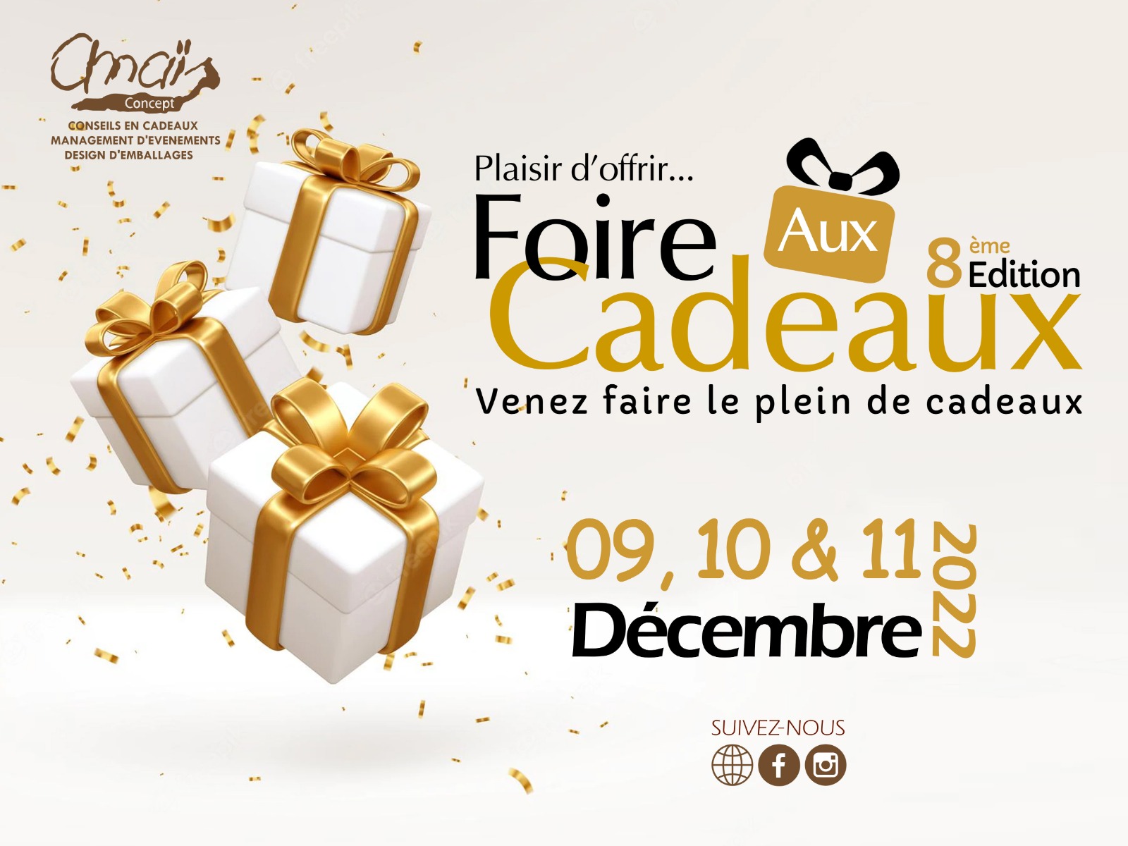 La Foire aux Cadeaux 8 du 09 au 11 décembre 2022